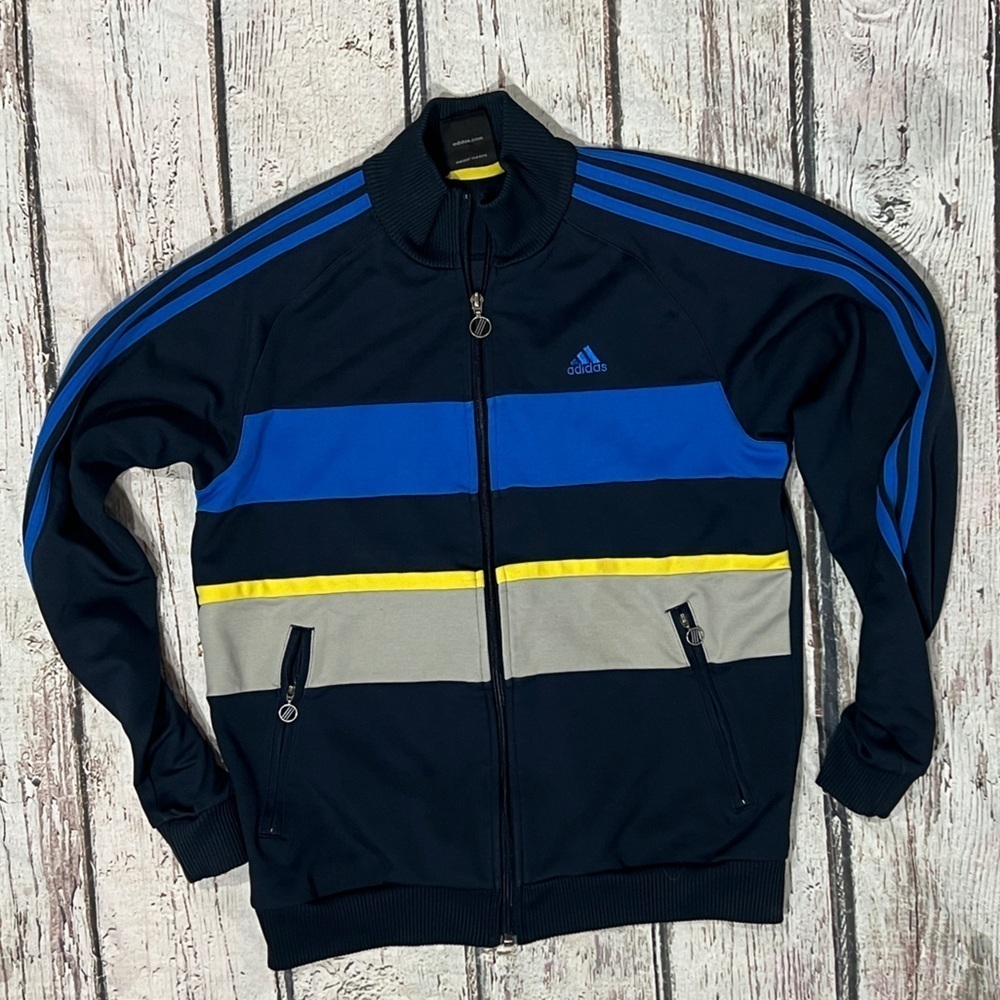 Adidas Track Jacket Sportswear Zip Up Running Soccer Athletic Jacket
